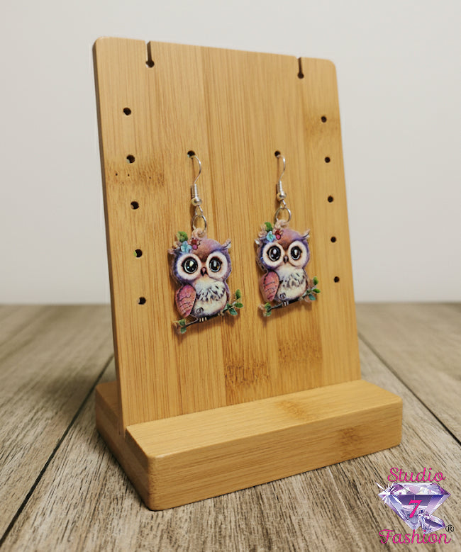 Blossom Owl Earrings