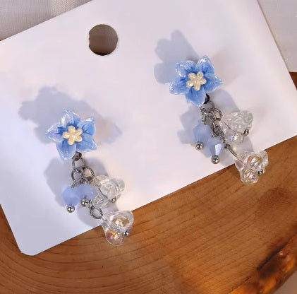 Bluebell Bloom Drop Earrings