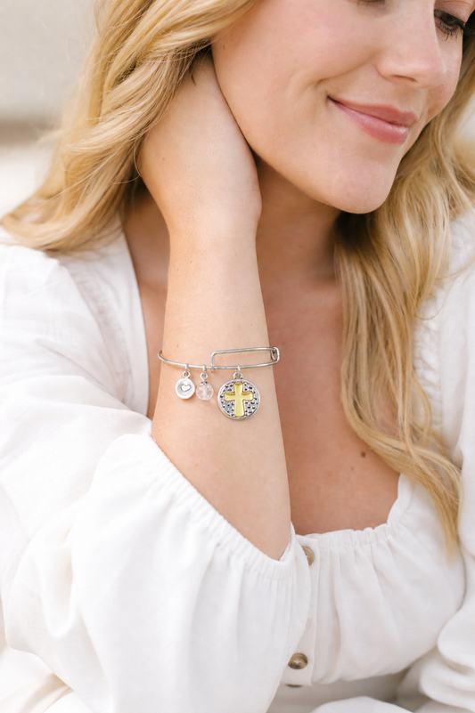 Gold Cross Charm Bracelet | Studio7Fashion,Studio7Fashion