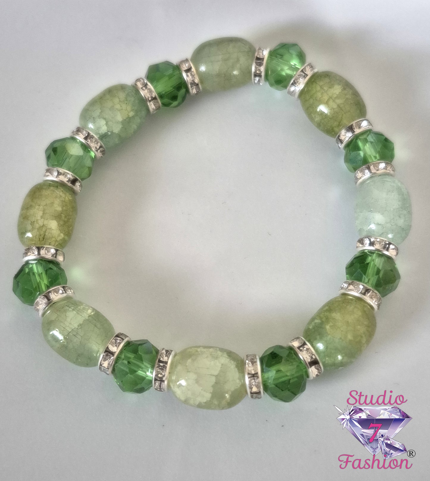 Peridot Sparkle Stretch Bracelet