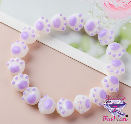Pawfect Charming Lilac Paws Bracelet