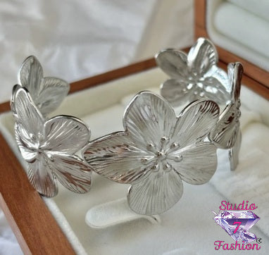 Magnolia Muse Statement Cuff Bracelet