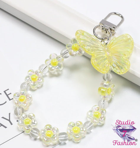 Butterfly Garden Zipper Pull Yellow