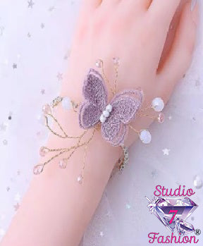 Butterfly Lace Corsage Bracelet