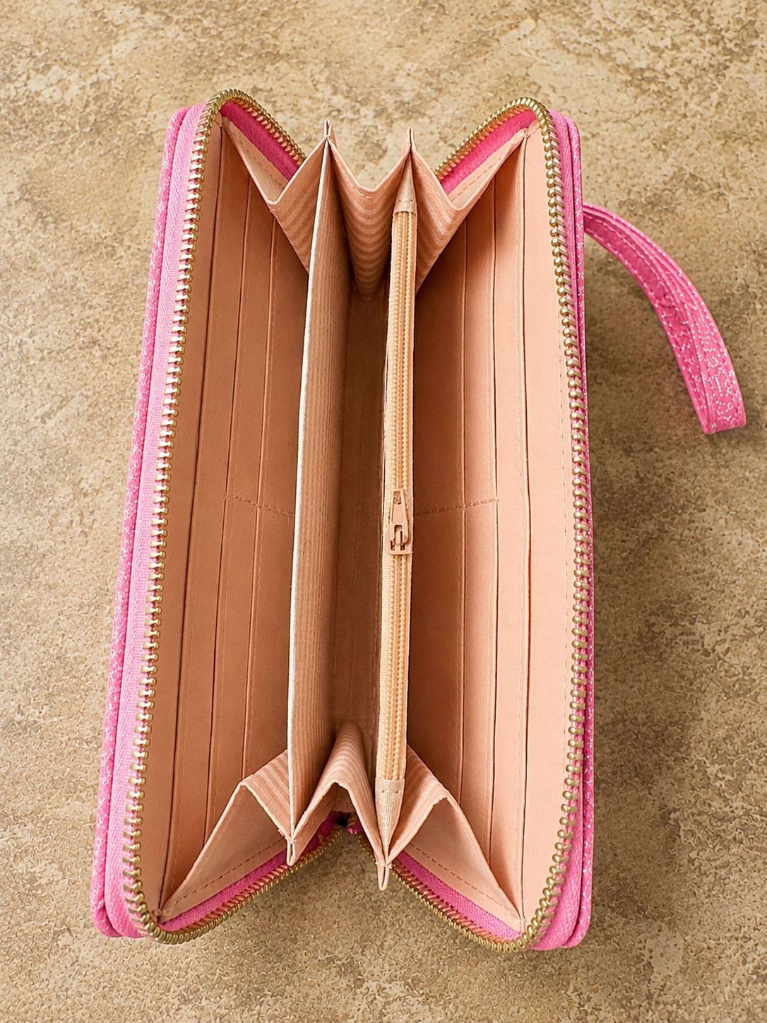 Glam and Go Organizer Wallet Pink