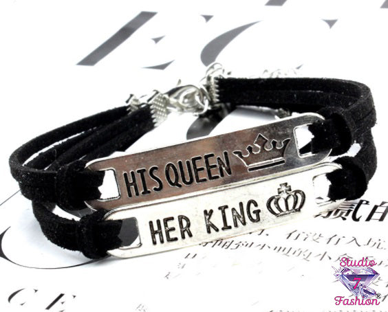 His Queen Her King Lovers Bracelets