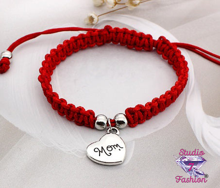 Love Mom Heart Bracelet