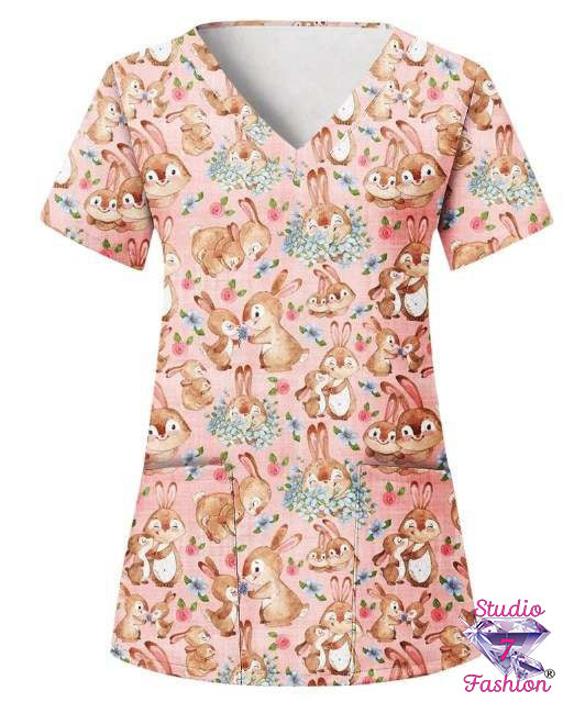 Baby Bunny Scrub Top