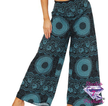 Geometric Floral Print Lounge Pants