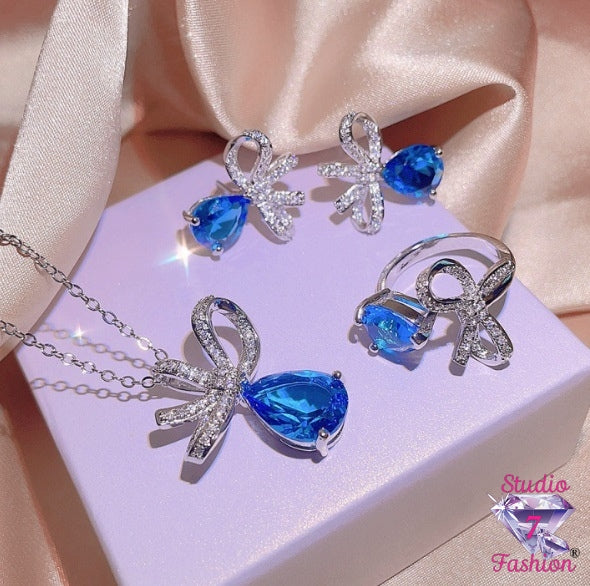 Radiant Azure Bows Set