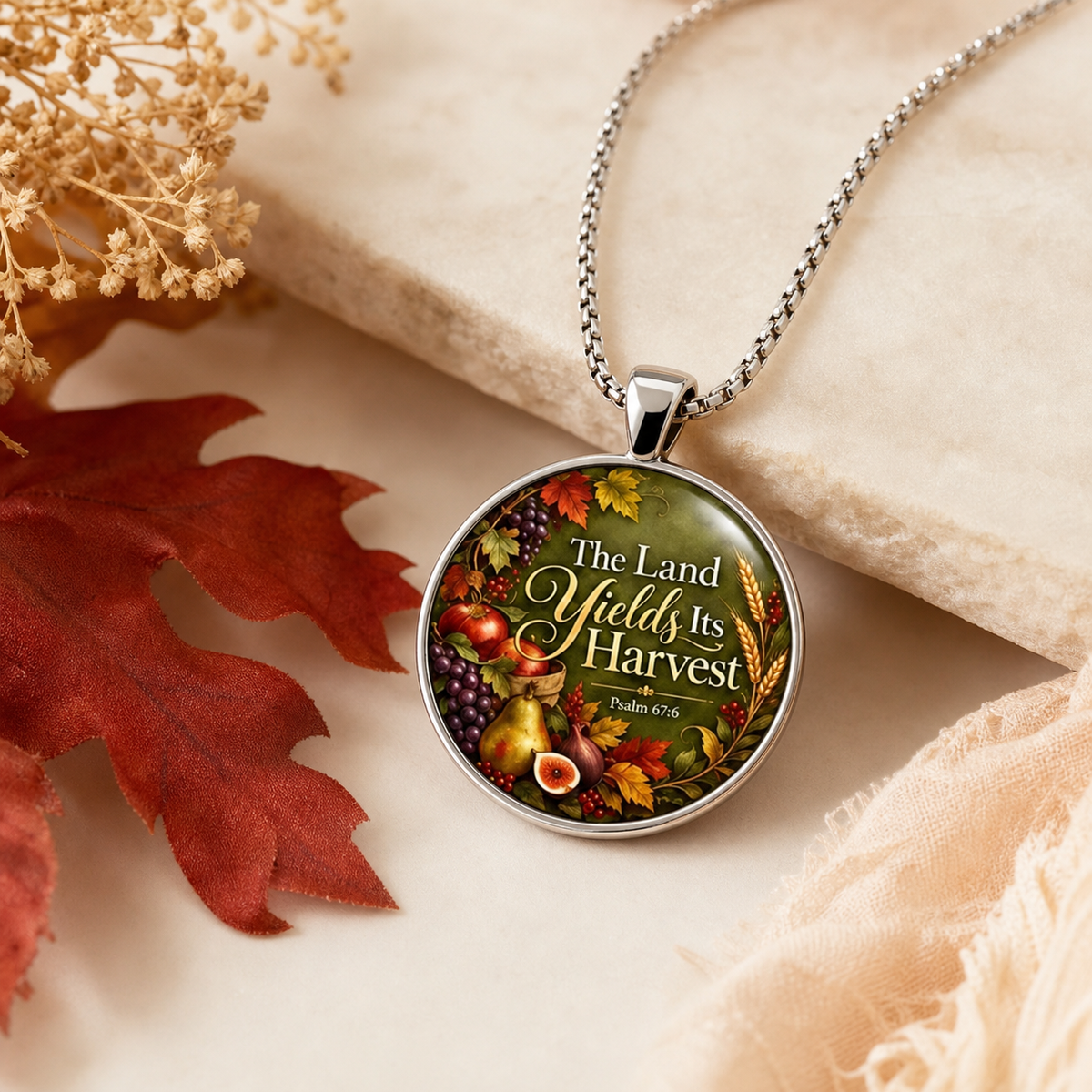 The Land Yields Its Harvest Harvest Necklace,Studio7Fashion