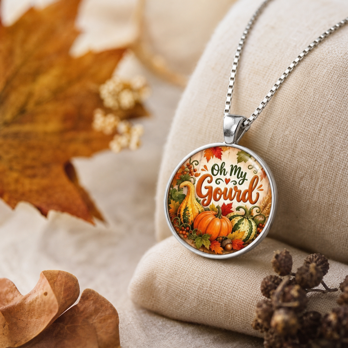 Oh My Gourd Pumpkin Necklace,Studio7Fashion