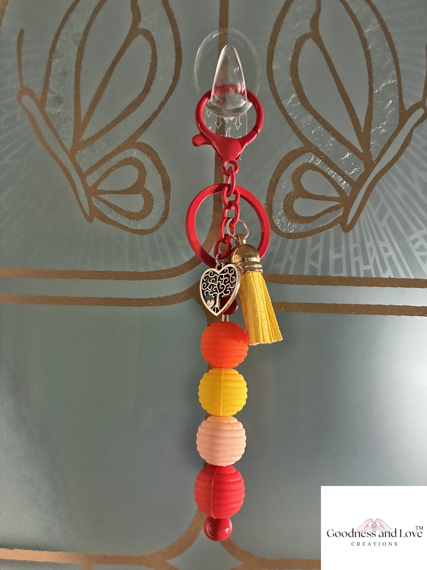 Sunset Bloom Keychain