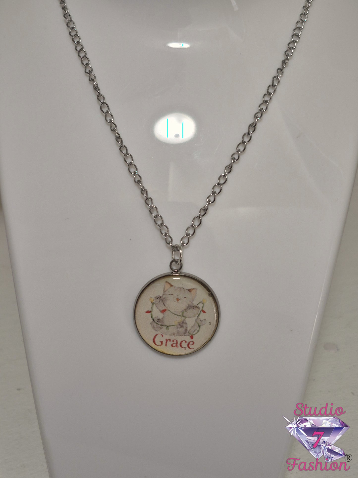 Tangled in Grace Kitten Necklace