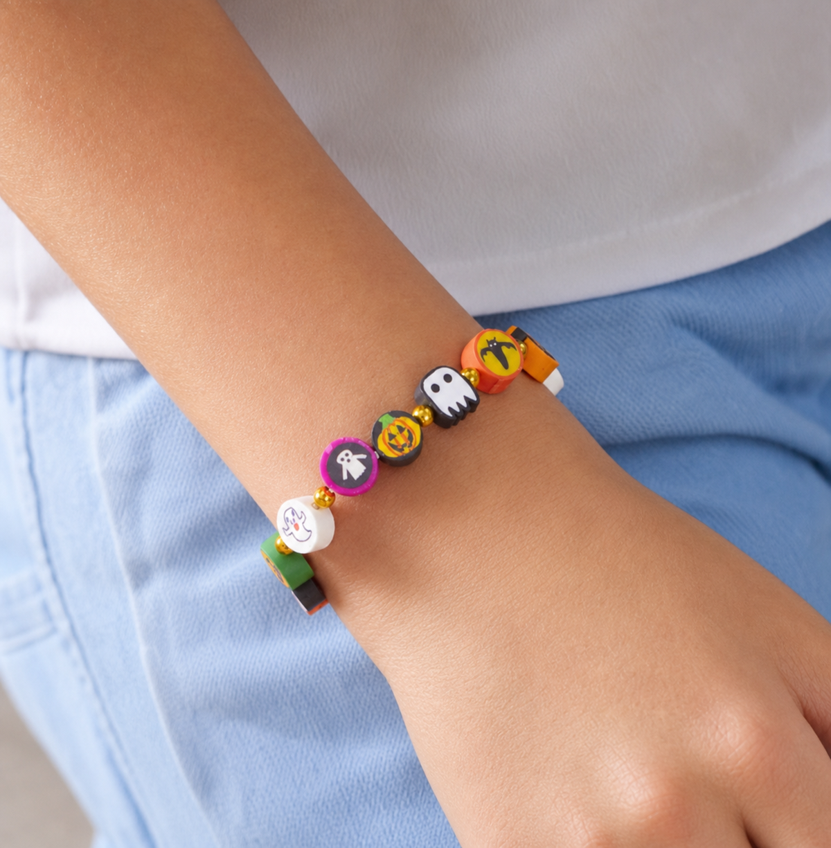 Colorful Cartoon Charm Elastic Bracelet,Studio7Fashion