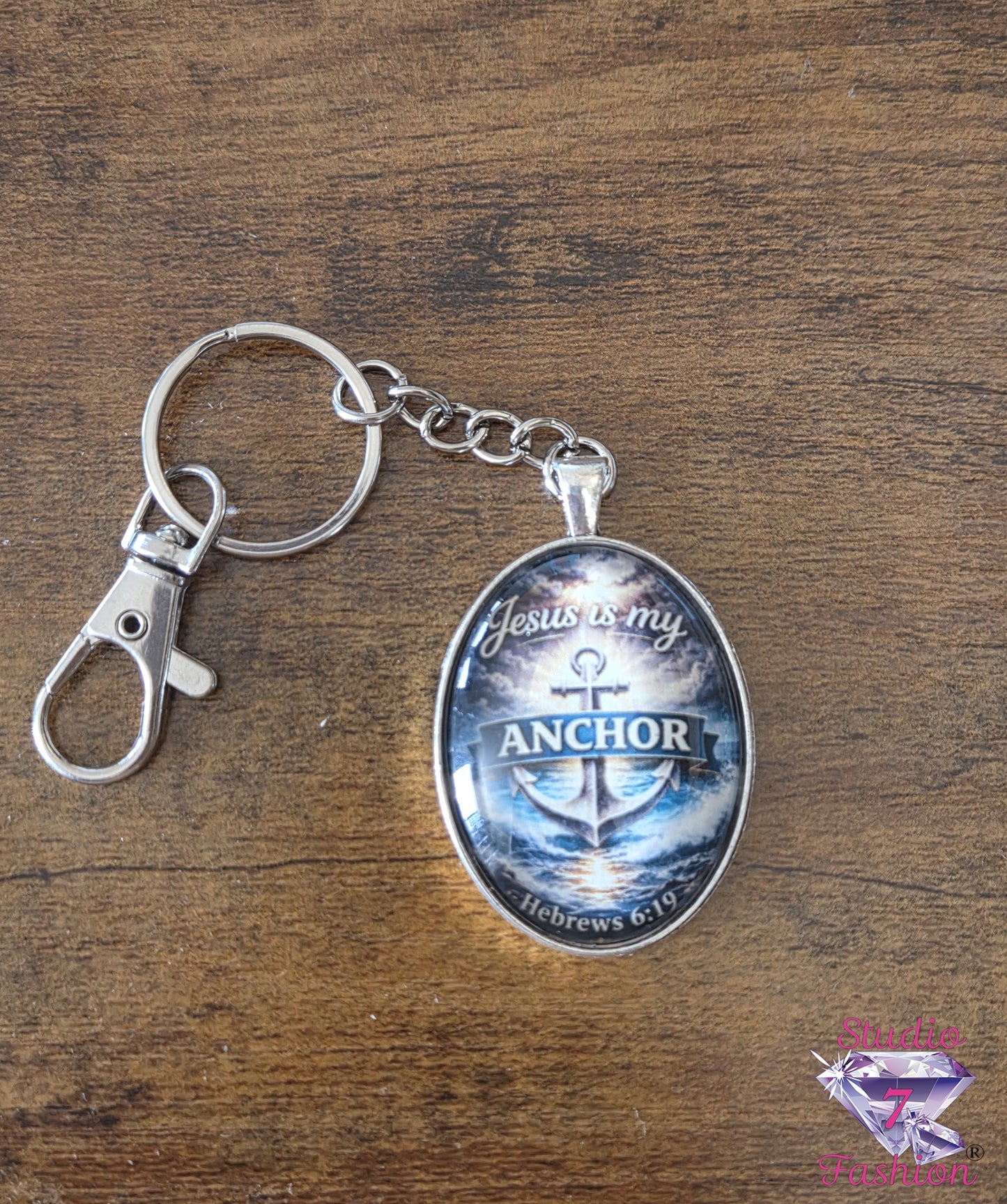 Jesus is My Anchor Keychain
