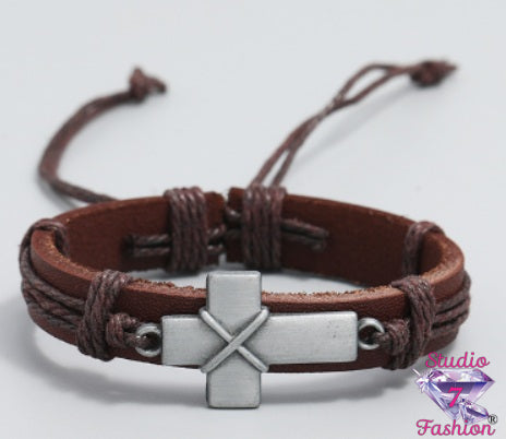 Boundless Faith Leather Bracelet