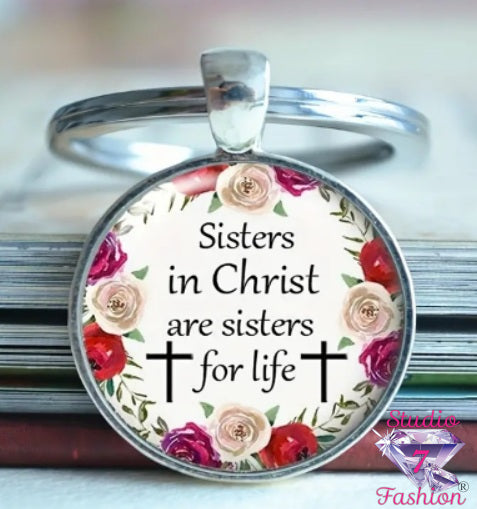 Sisters in Christ Keychain