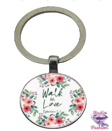 Walk in Love Keychain
