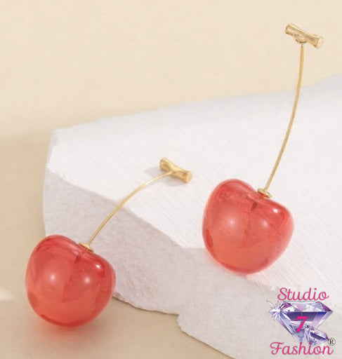 Sunkissed Cherry Drop Earrings