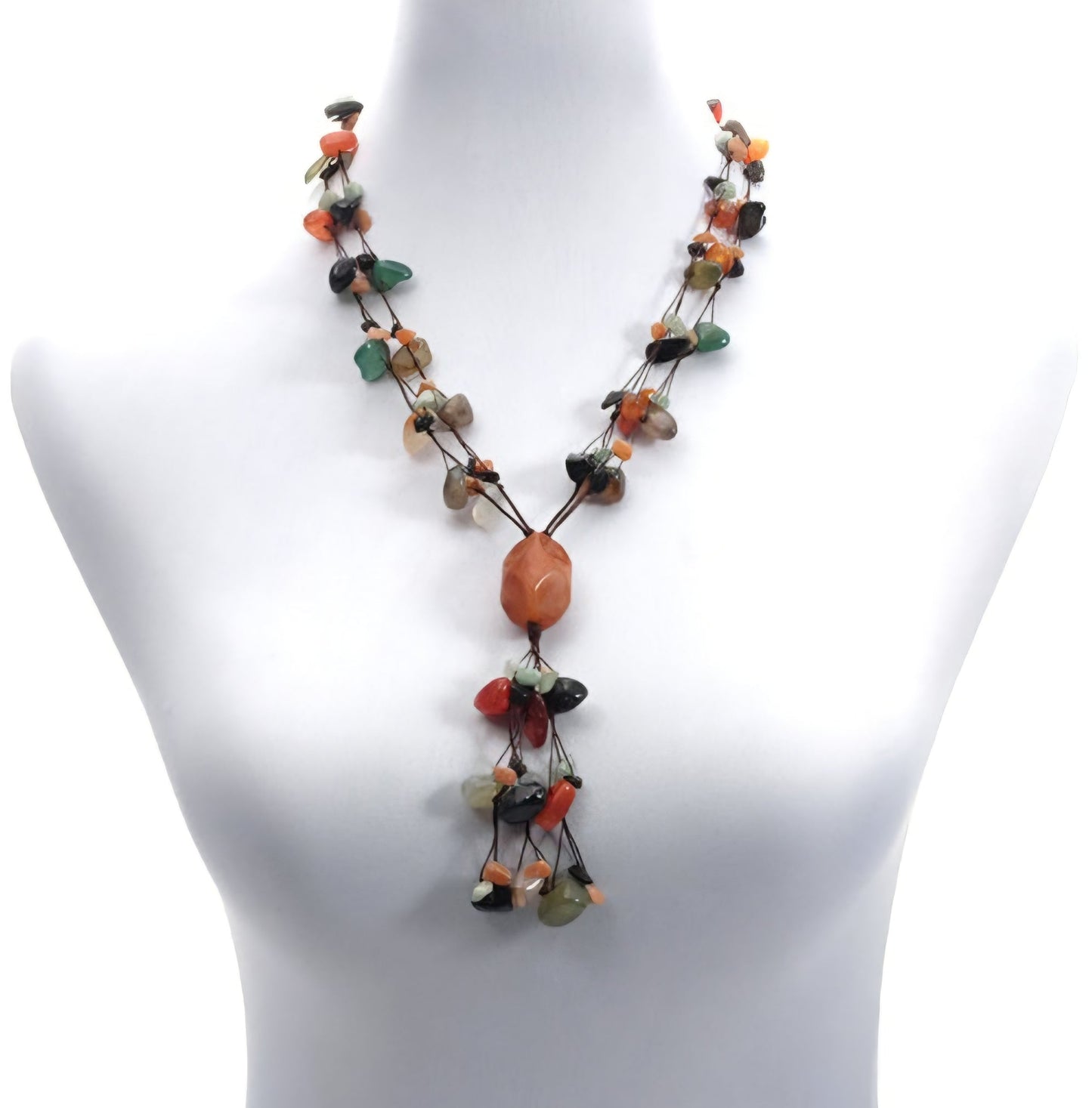 Harvest Hues Stone Necklace