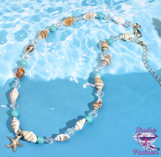 Azure Tide Choker Necklace