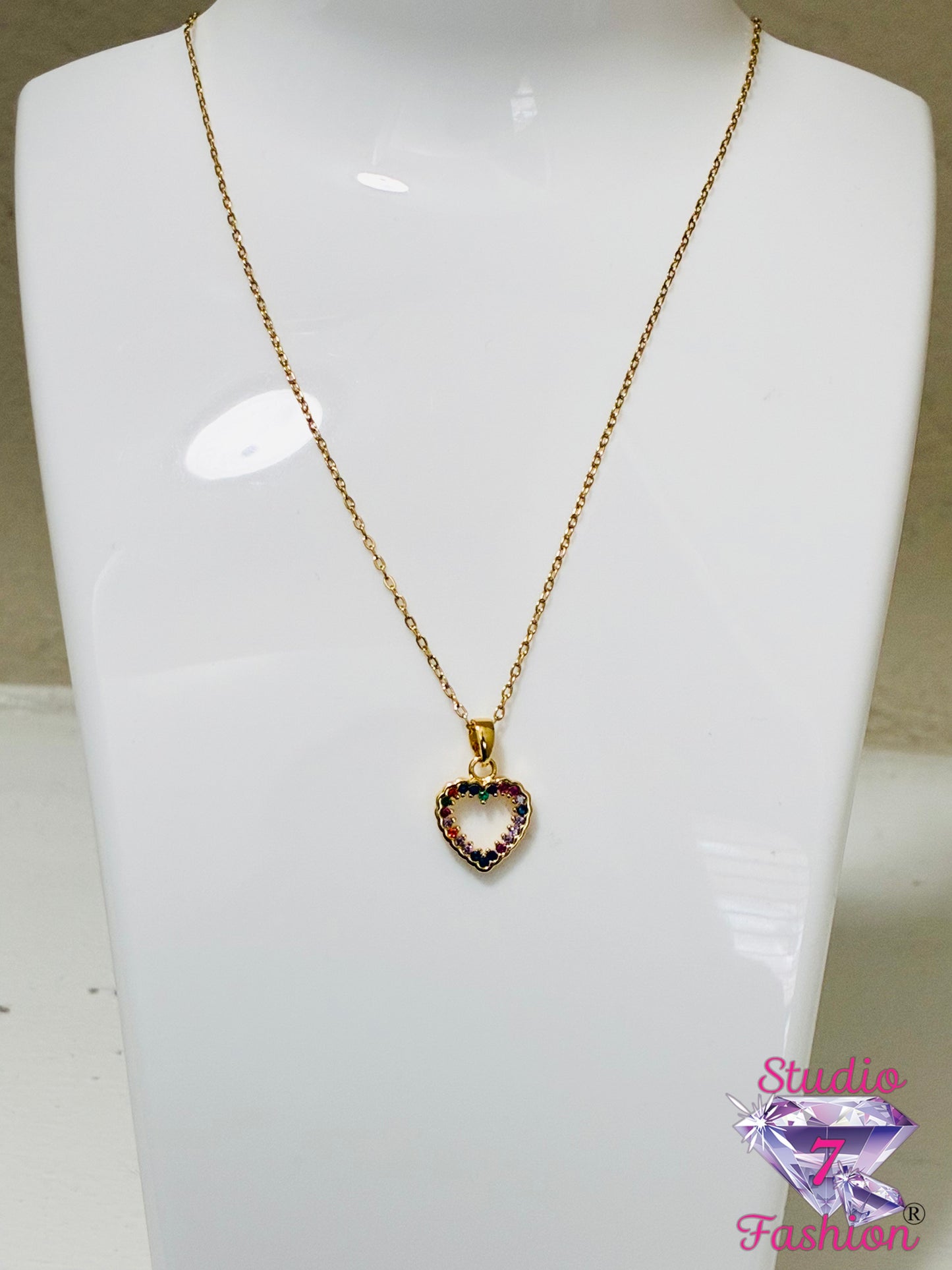 Kaleidoscope Heart Necklace