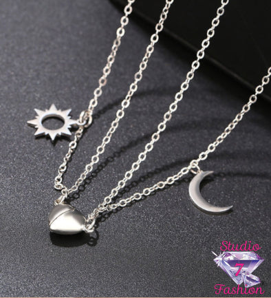 Cosmic Love Necklace Pair