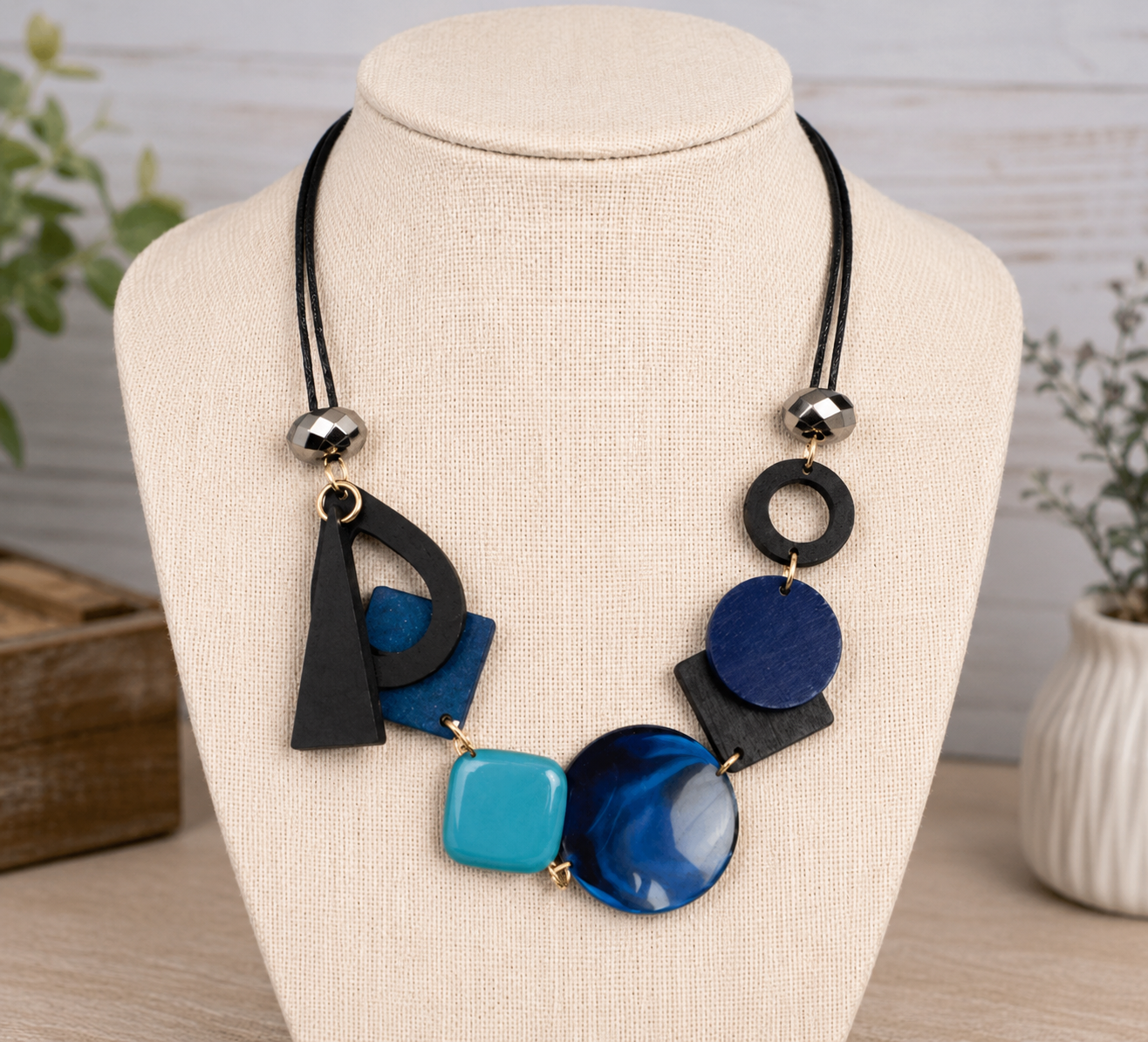 Midnight Mosaic Statement Necklace