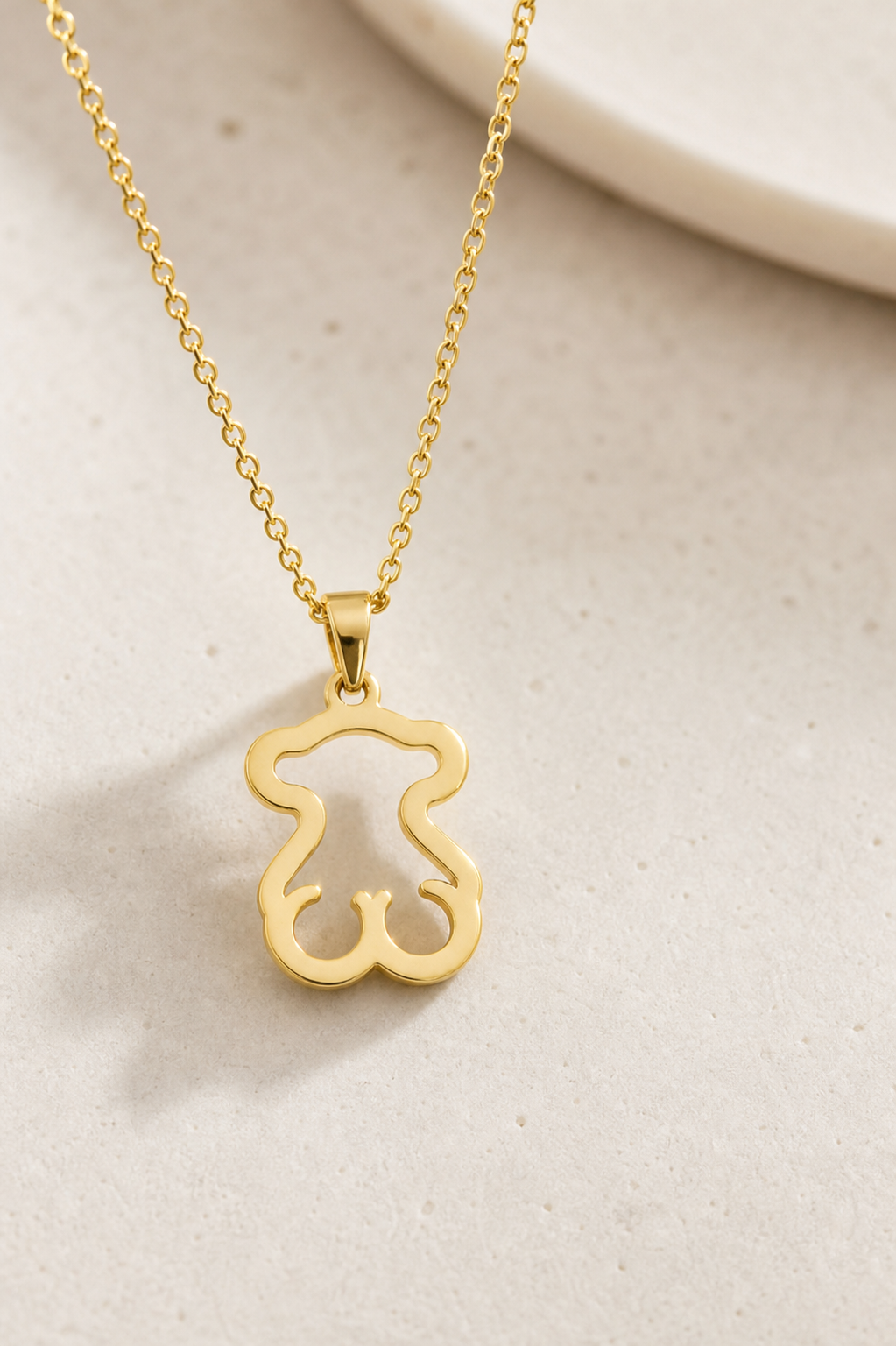 necklace, bear necklace, gold necklace, animal jewelry, pendant necklace, everyday wear, gift,Studio7Fashion
