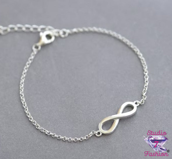 Handcrafted Infinity Bracelet Silver