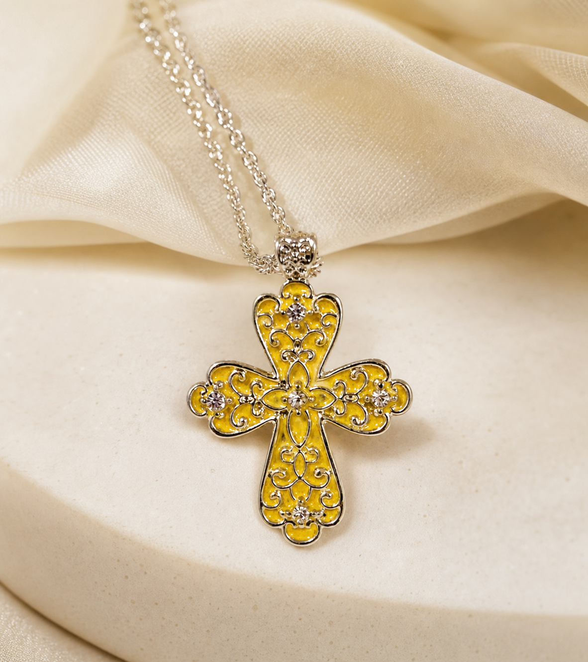 cross necklace, faith jewelry, religious jewelry, gold-tone necklace, ornate cross, inspirational gift, Christian jewelry, Studio7Fashion,Studio7Fashion