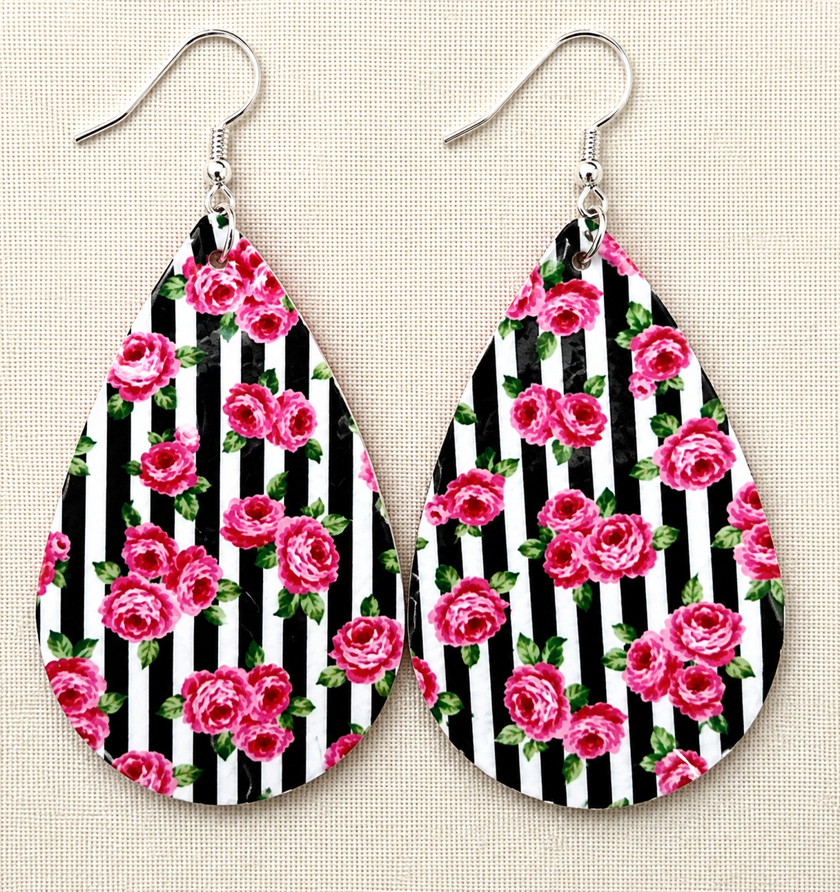 Rosy Runway Drop Earrings