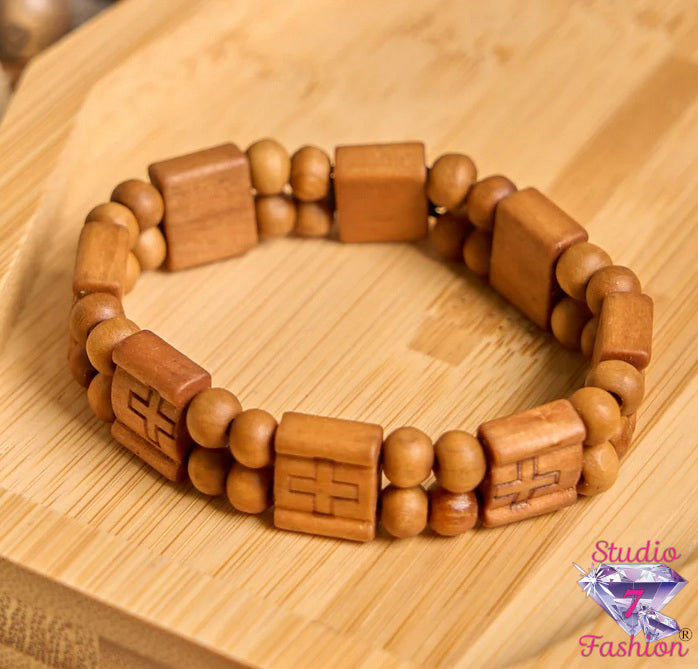 Rustic Cross Faith Bracelet