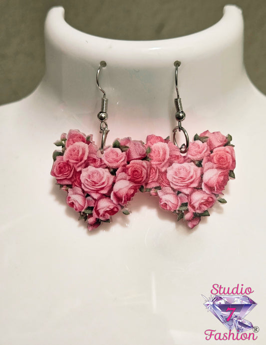 Sweetheart Rose Earrings