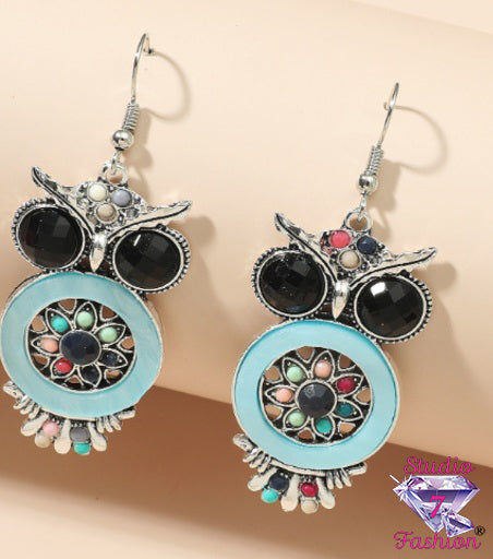 Boho Spirit Owl Earrings