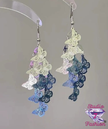 Fluttering Ombré Waterfall Earrings