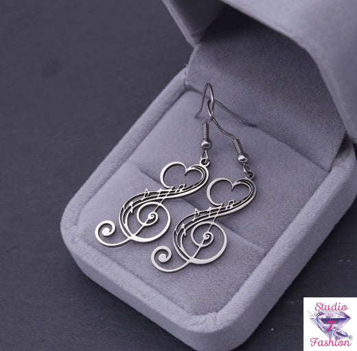 Symphony of Love Treble Clef Earrings