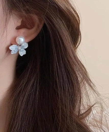 Frosted Petal Earrings