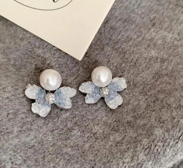 Frosted Petal Earrings
