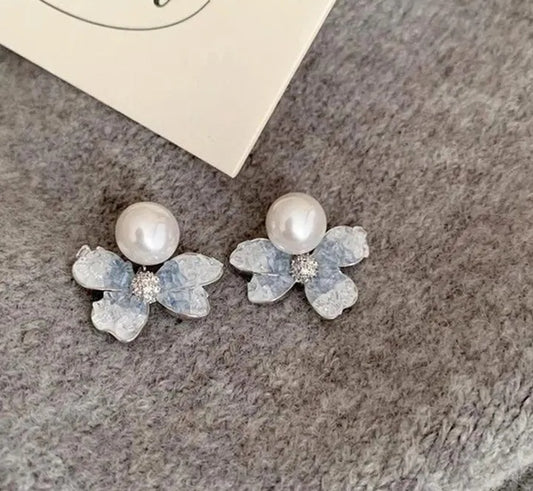 Frosted Petal Earrings