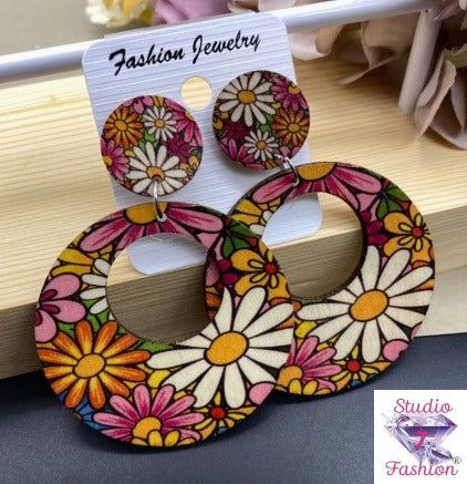 Retro Daisy Dream Hoops