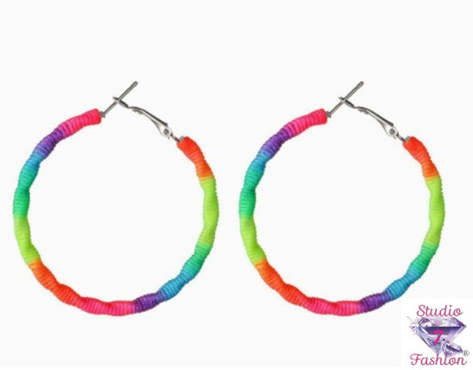 Malibu Rainbow Hoop Earrings