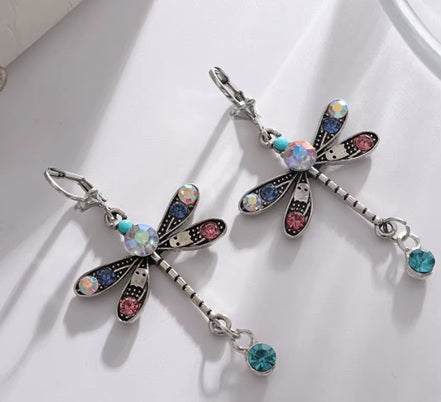 Enchanted Dragonfly Dangle Earrings