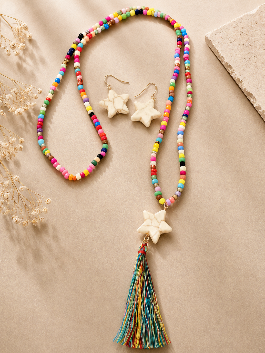 Starry Skies Tassel Jewelry Set