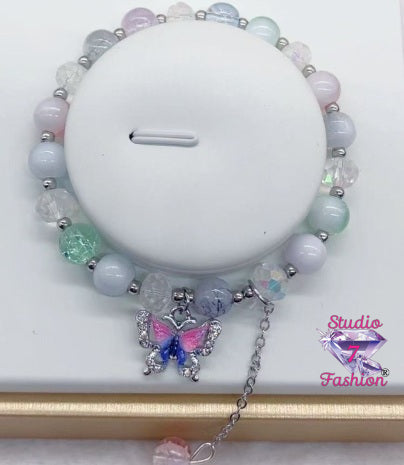 Pastel Dream Butterfly Bracelet