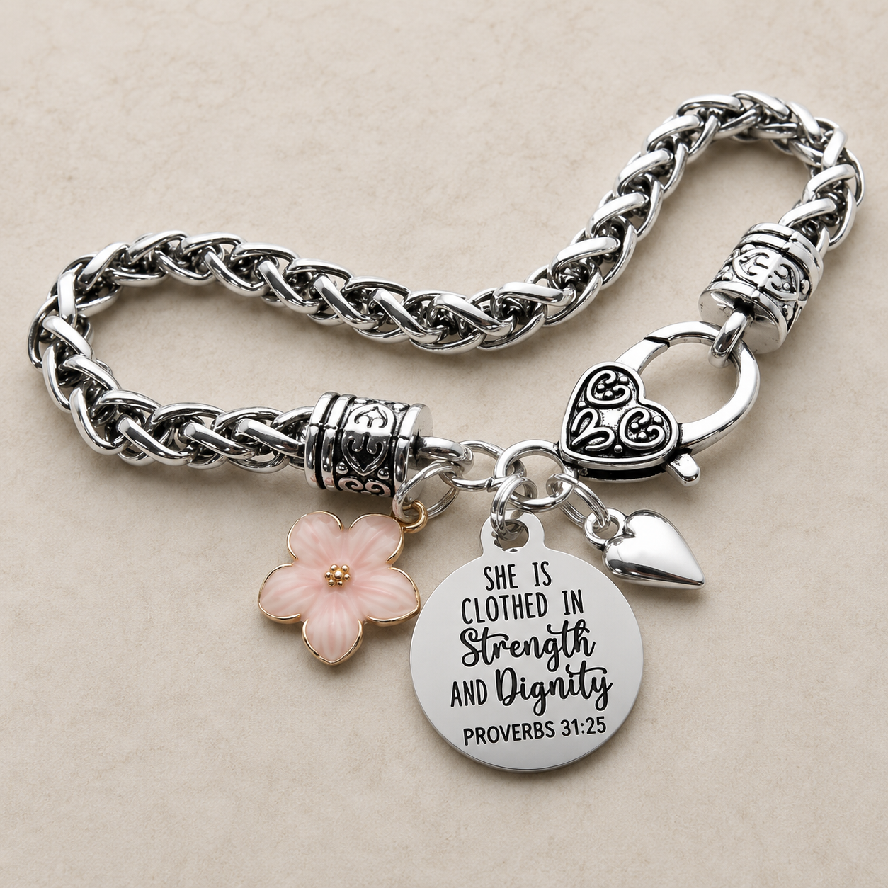 Strength & Dignity Charm Bracelet