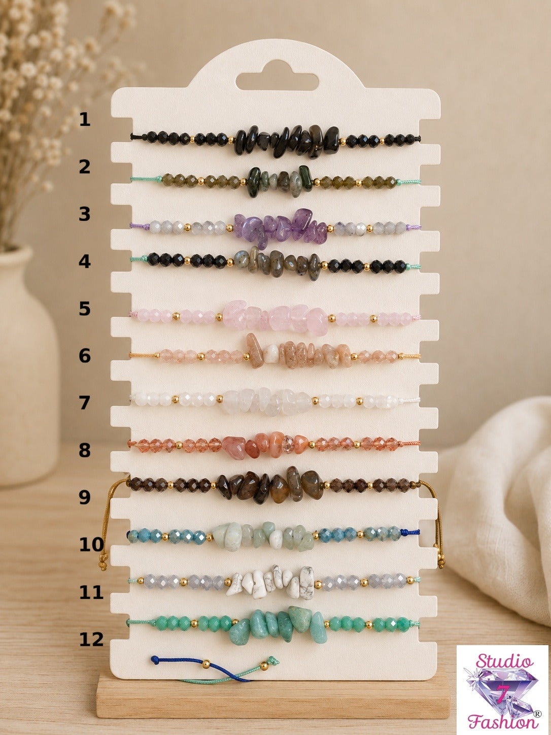 Minimalist Stacking Stone Bracelet
