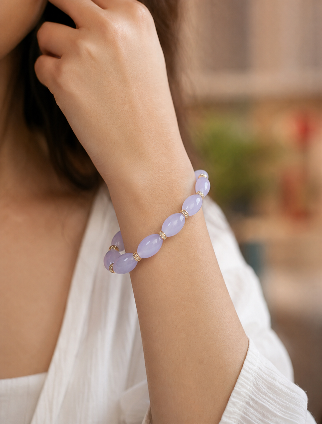 Lavender Beaded Bracelet | Studio7Fashion,Studio7Fashion