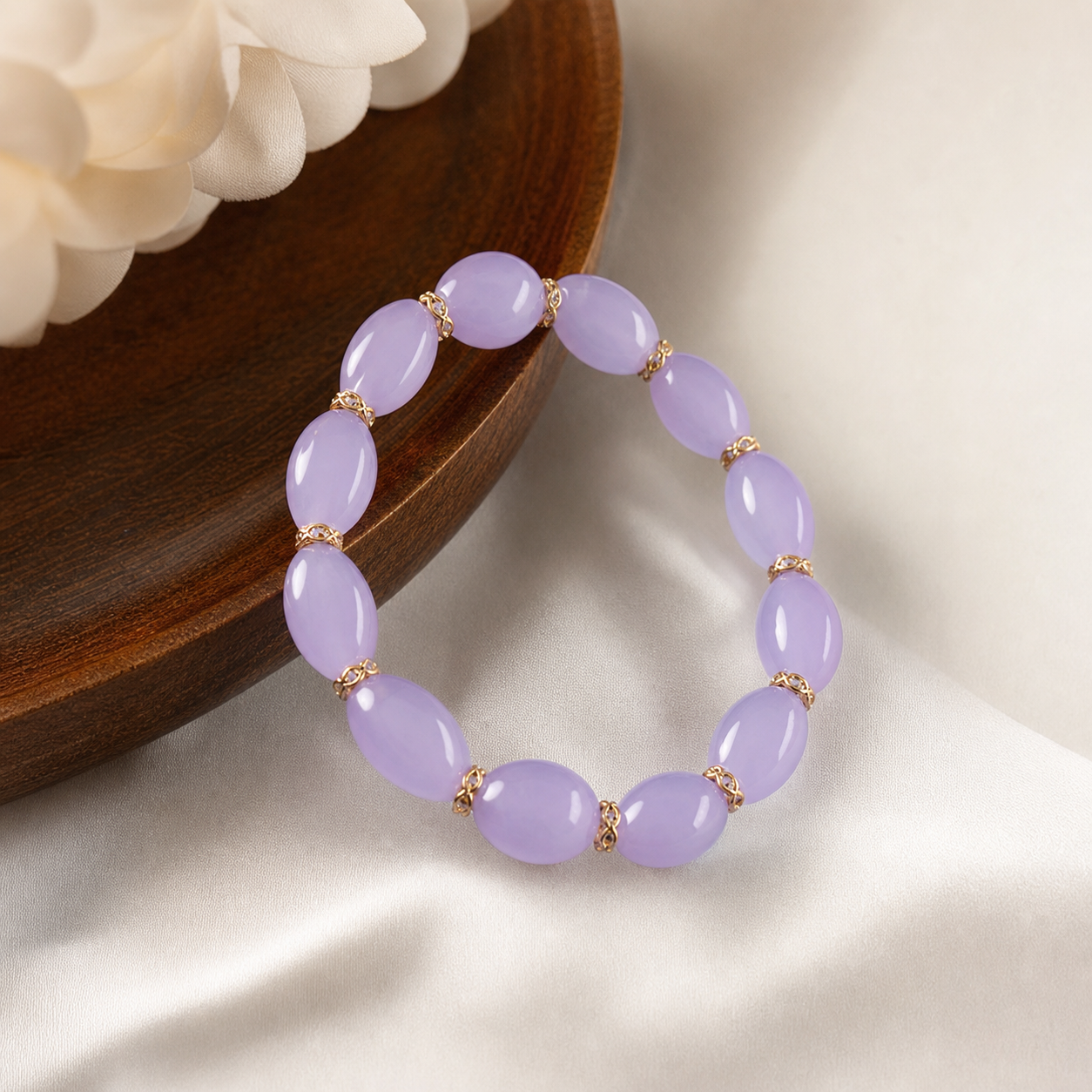 Lavender Beaded Bracelet,Studio7Fashion